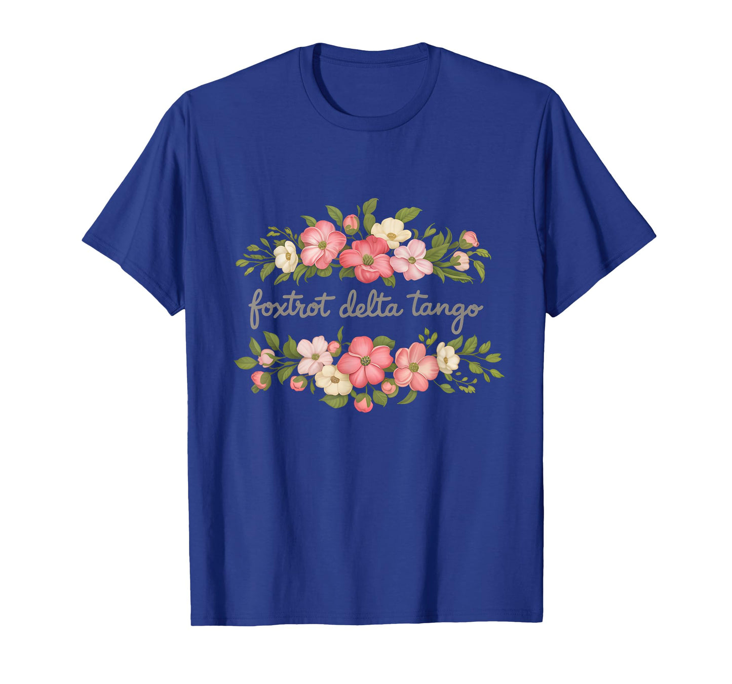 Foxtrot Tango Delta Women Floral Groovy Vintage Retro women T-Shirt