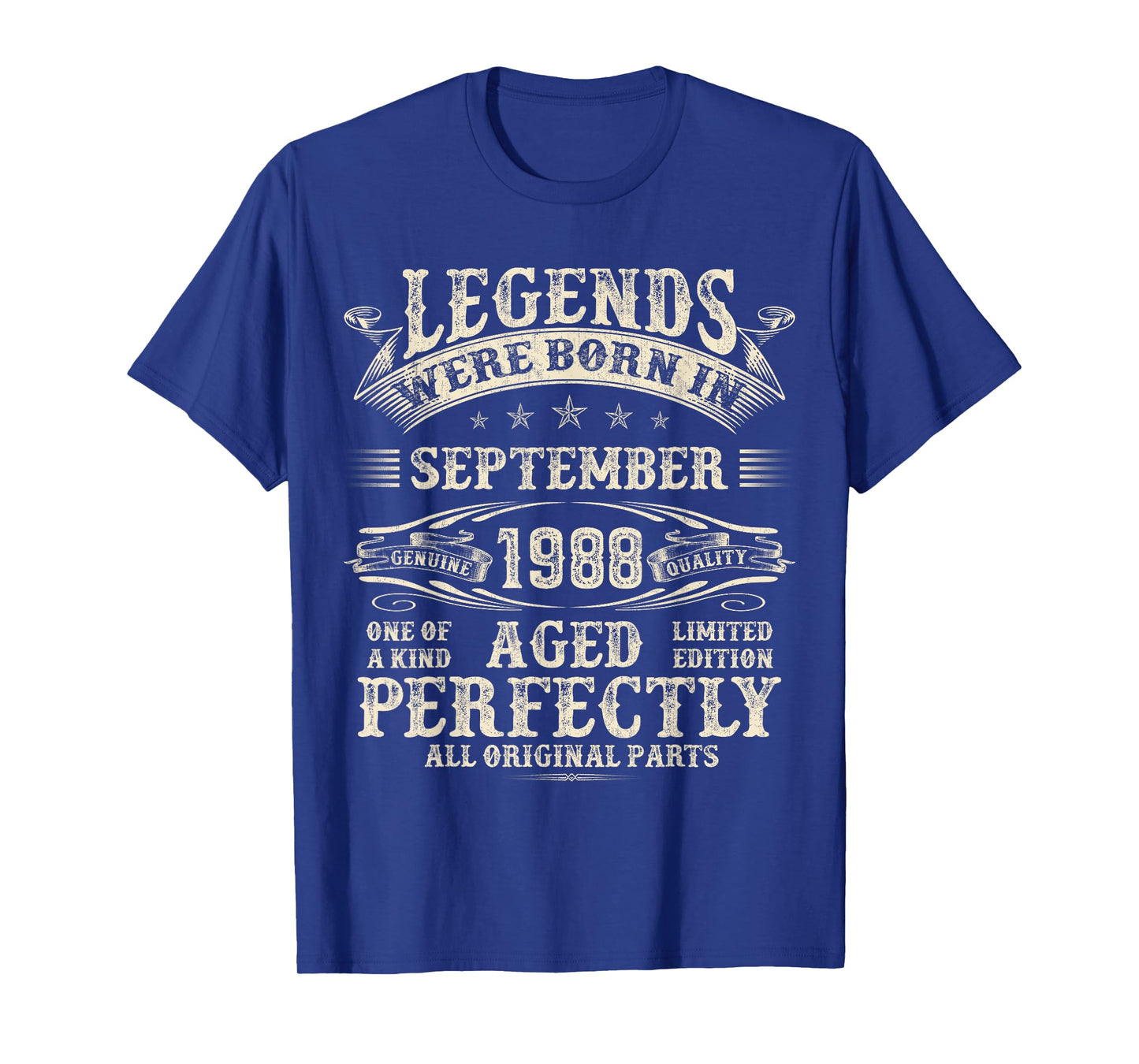 37th Birthday Gifts For Men 37 Year Old Bday September 1988 T-Shirt