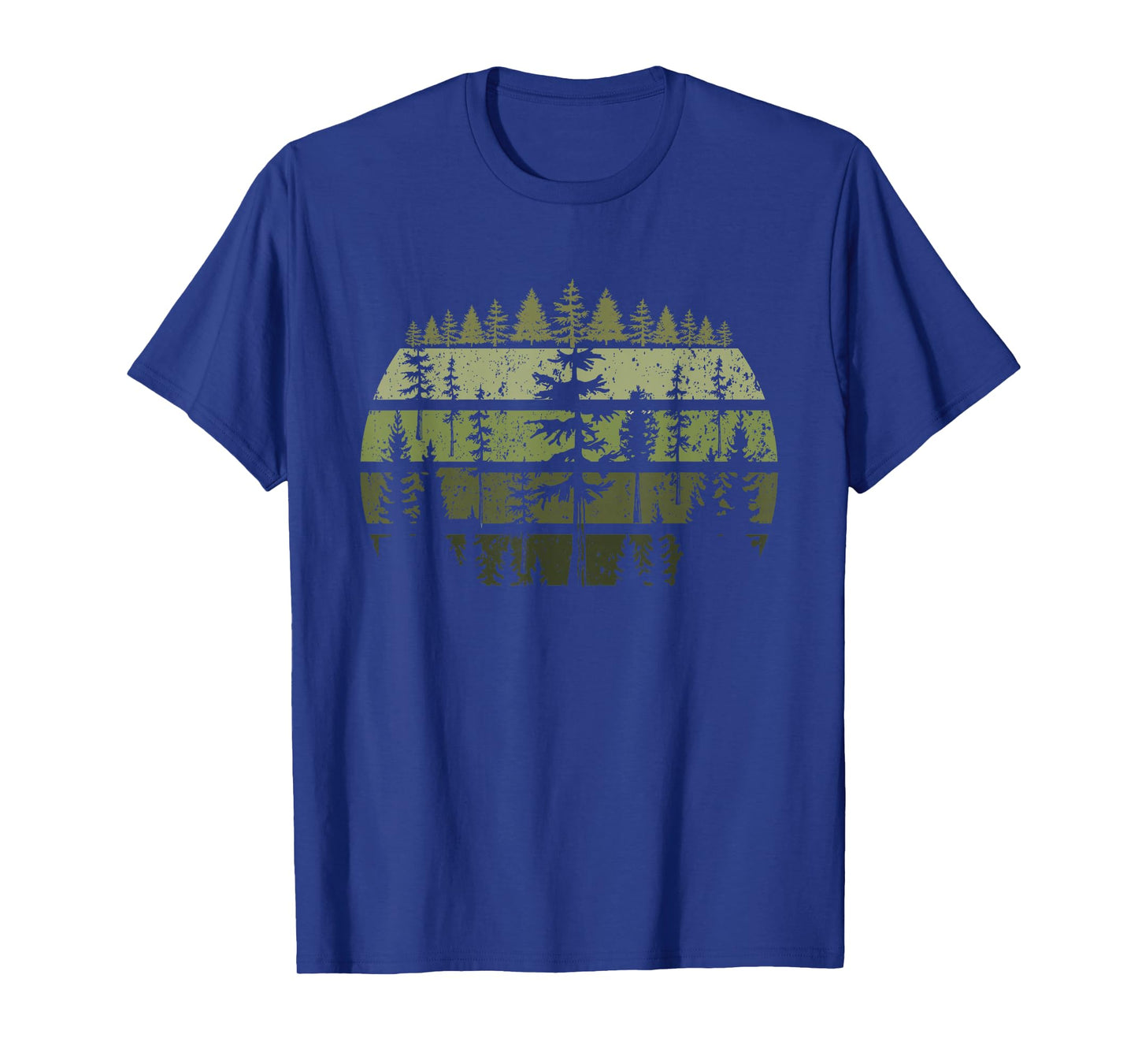 Retro Wildlife Trees Outdoors Nature Forest Vintage T-Shirt