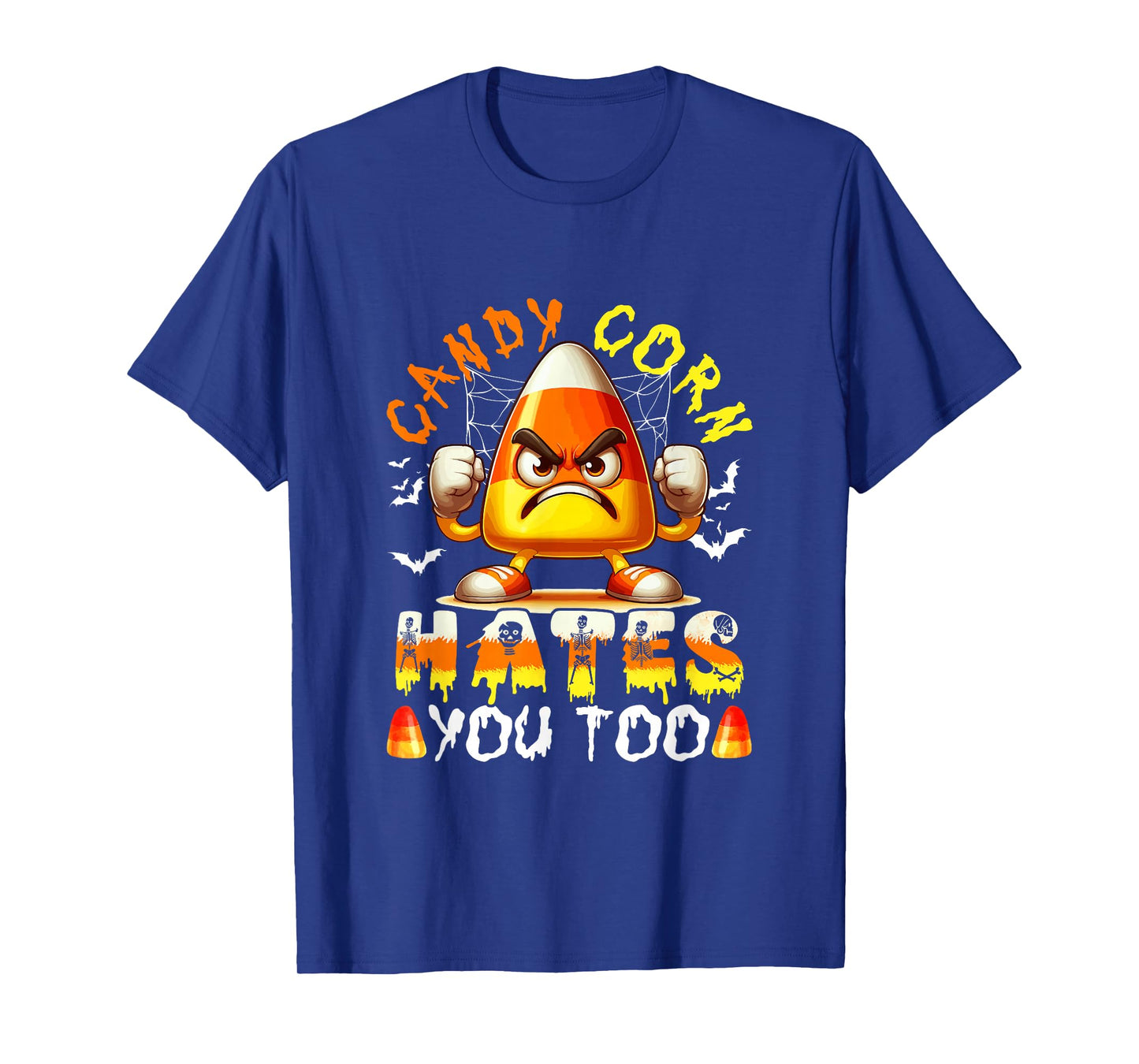 Candy Corn Hates You Too Halloween Angry Costume Family T-Shirt