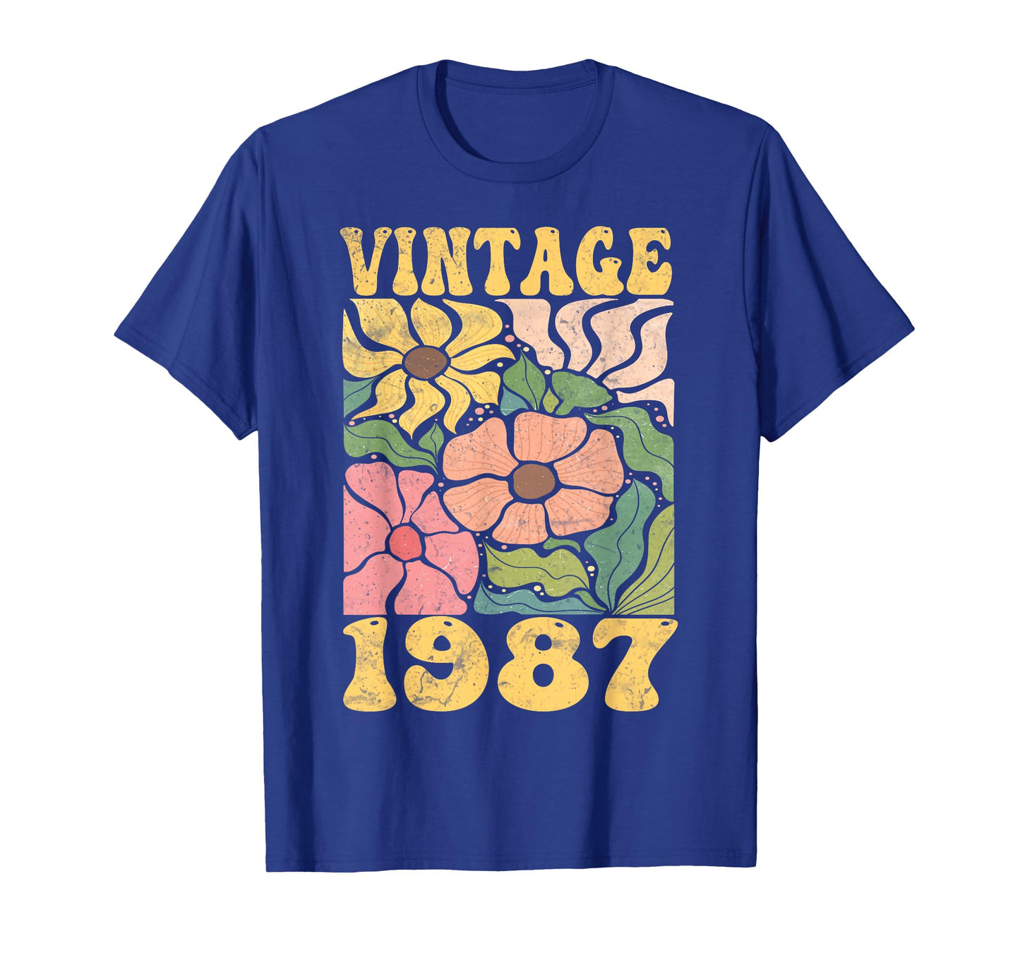 38 Years Old Vintage 1987 38th Women Birthday Wildflower T-Shirt