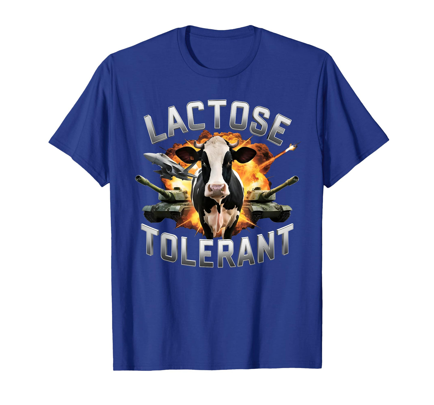 Lactose Tolerant Funny Cow Meme Cheese Diet Gym T-Shirt