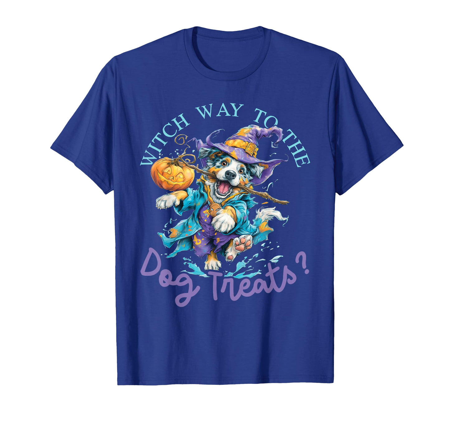 Witch Way to The Dog Treats? - Cute Dog Halloween T-Shirt
