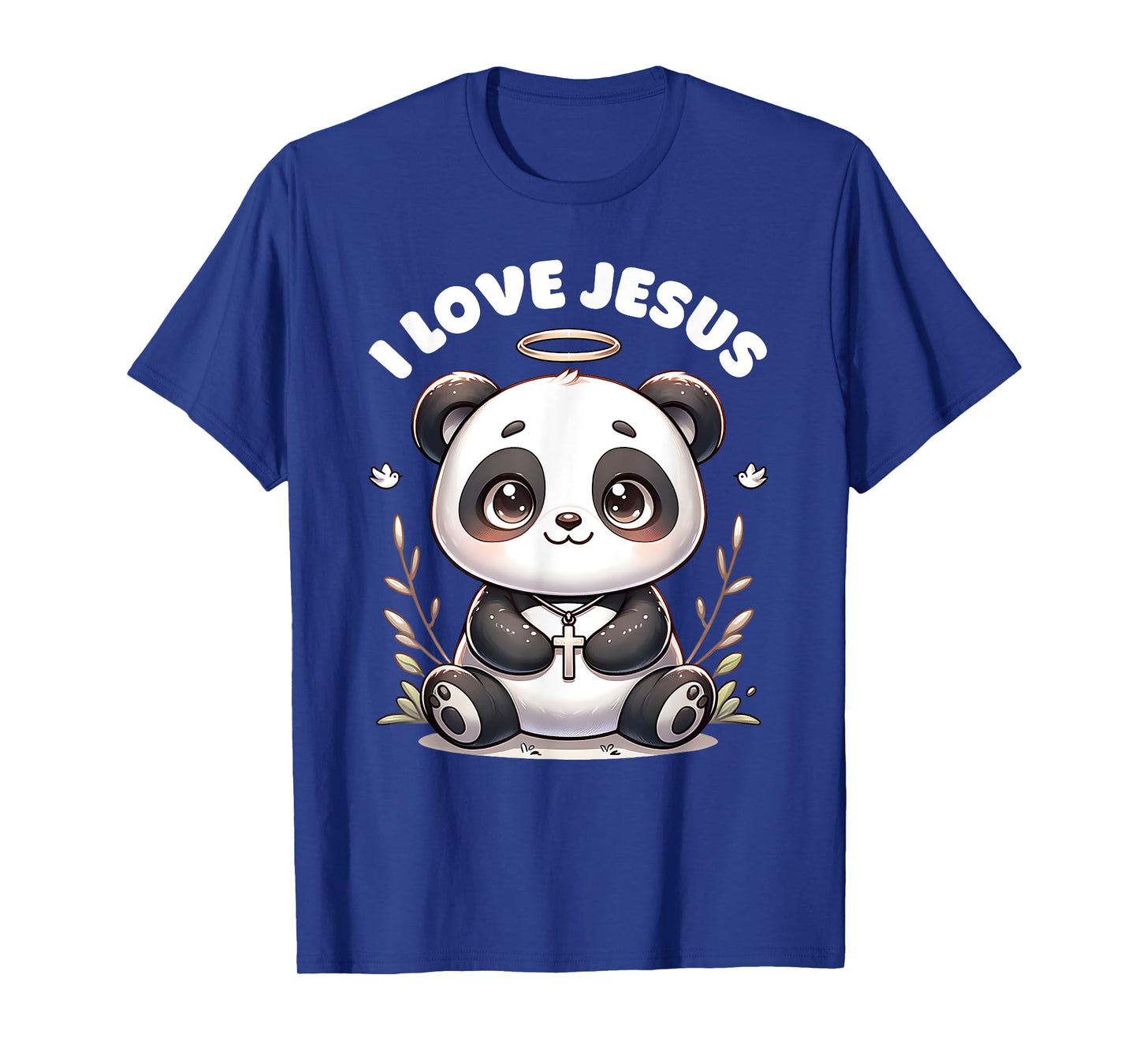 Cute Christian Panda I Love Jesus Panda Bear for kids T-Shirt
