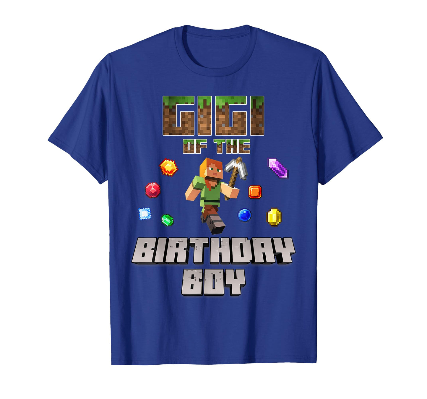 Gigi Of The Birthday Boy Video Gamer Pixel Number T-Shirt