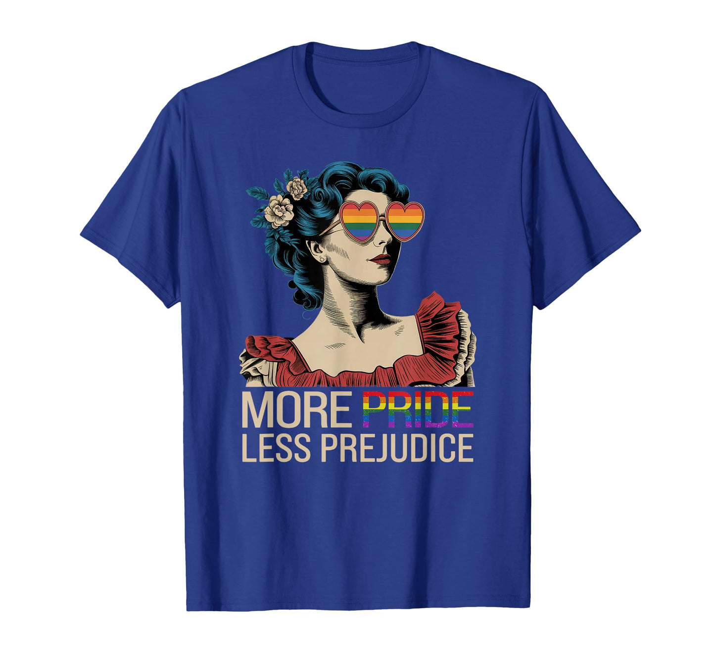 More Pride Less Prejudice Pride Month LGBTQ T-Shirt