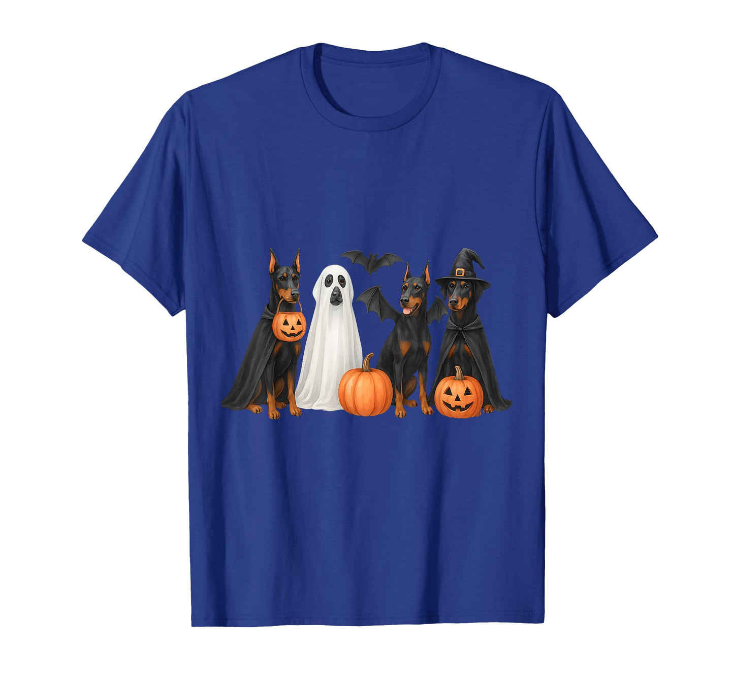 Doberman Halloween Costume Fun Doberman Halloween Dog Ghost T-Shirt