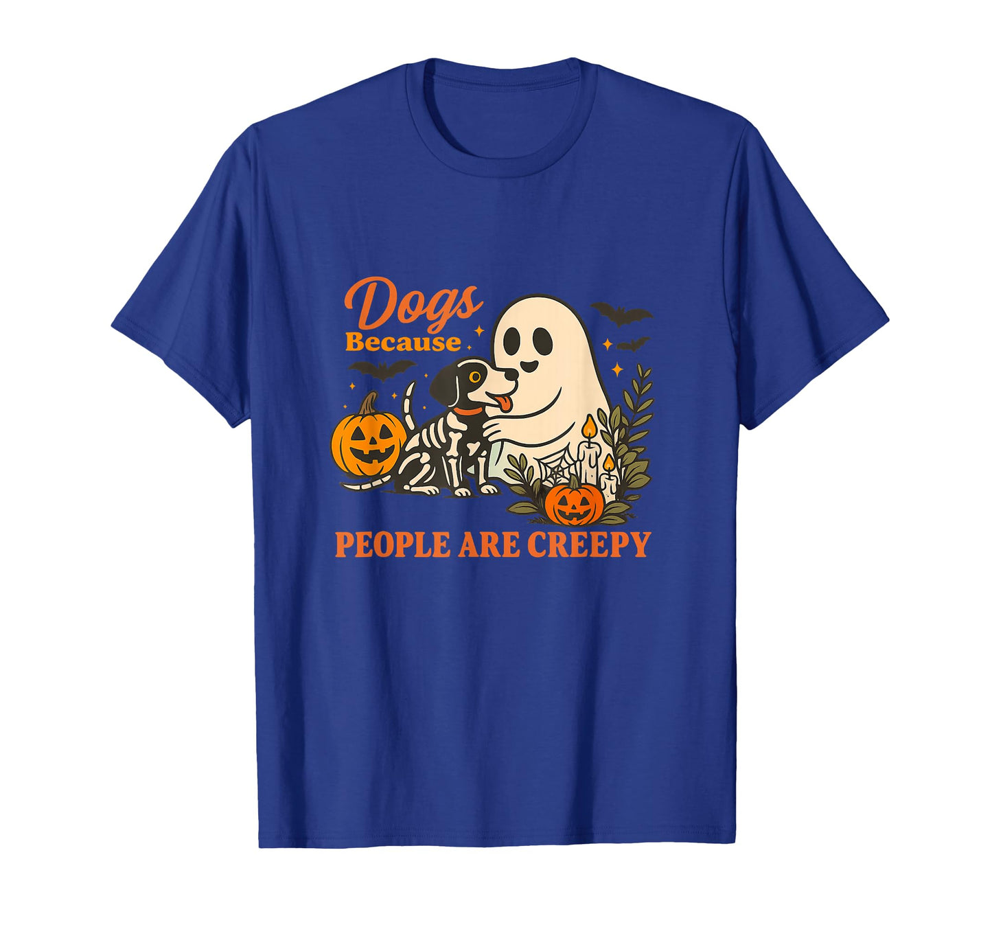 Amazing Spooky Creepy Halloween Dog Design T-Shirt