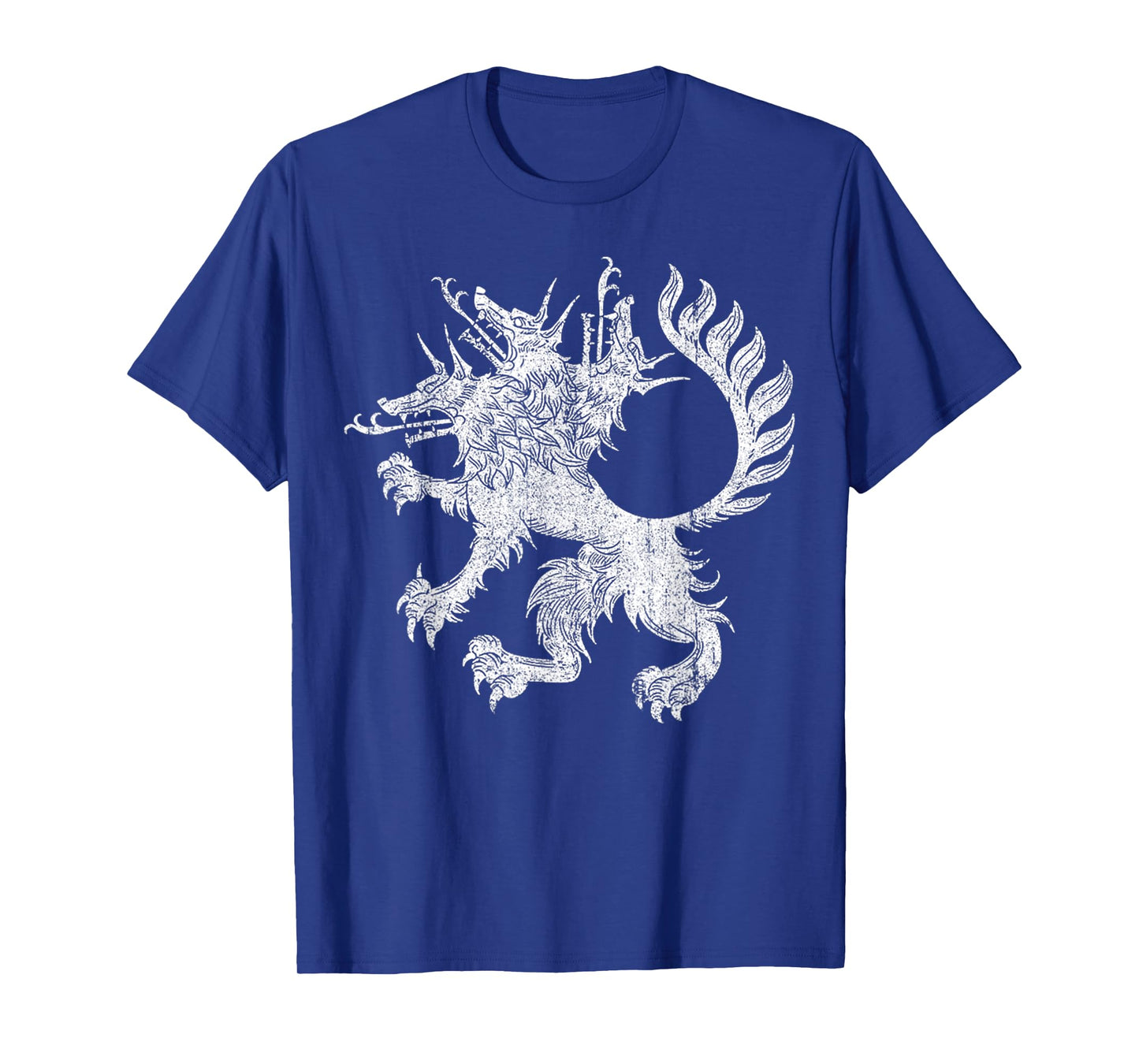 Vintage Cerberus Three Headed Dog T-Shirt - Unisex-Adults, Black, Small, Short Sleeve, T-Shirt, Vintage Graphic Tee