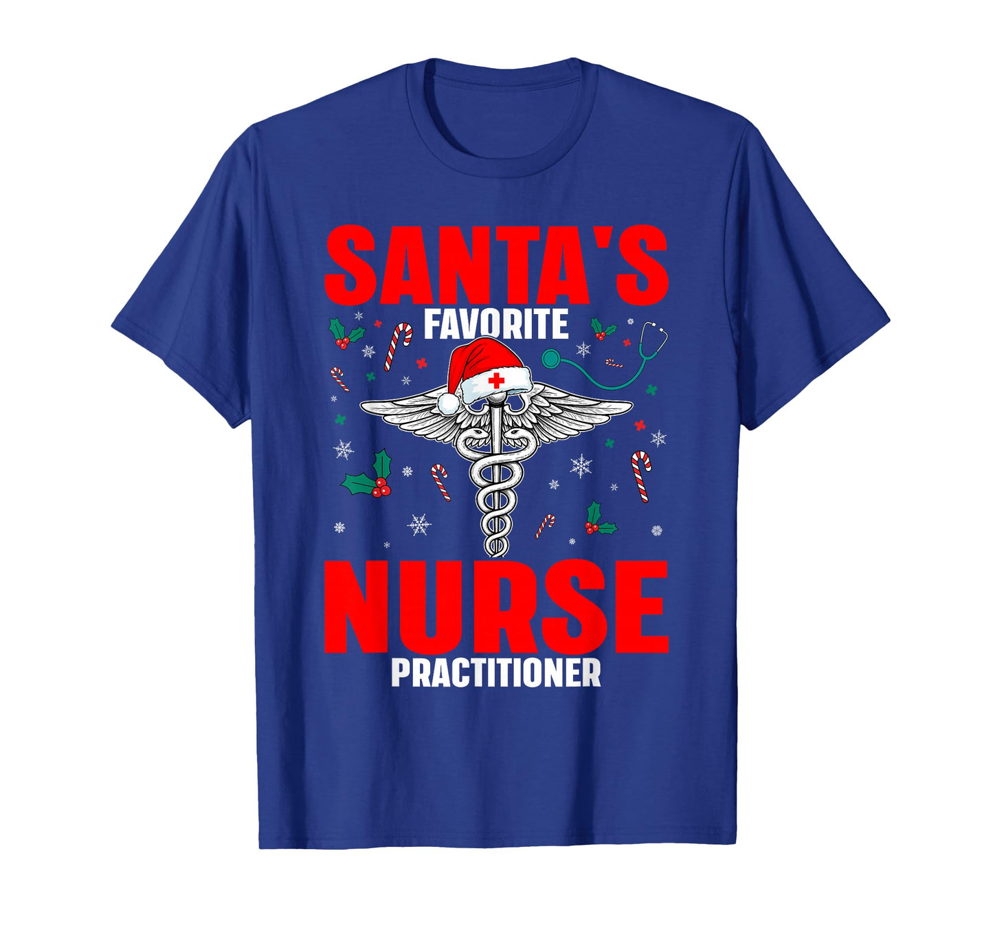 Santa's Favorite Nurse Practitioner Christmas NP RN Nursing T-Shirt