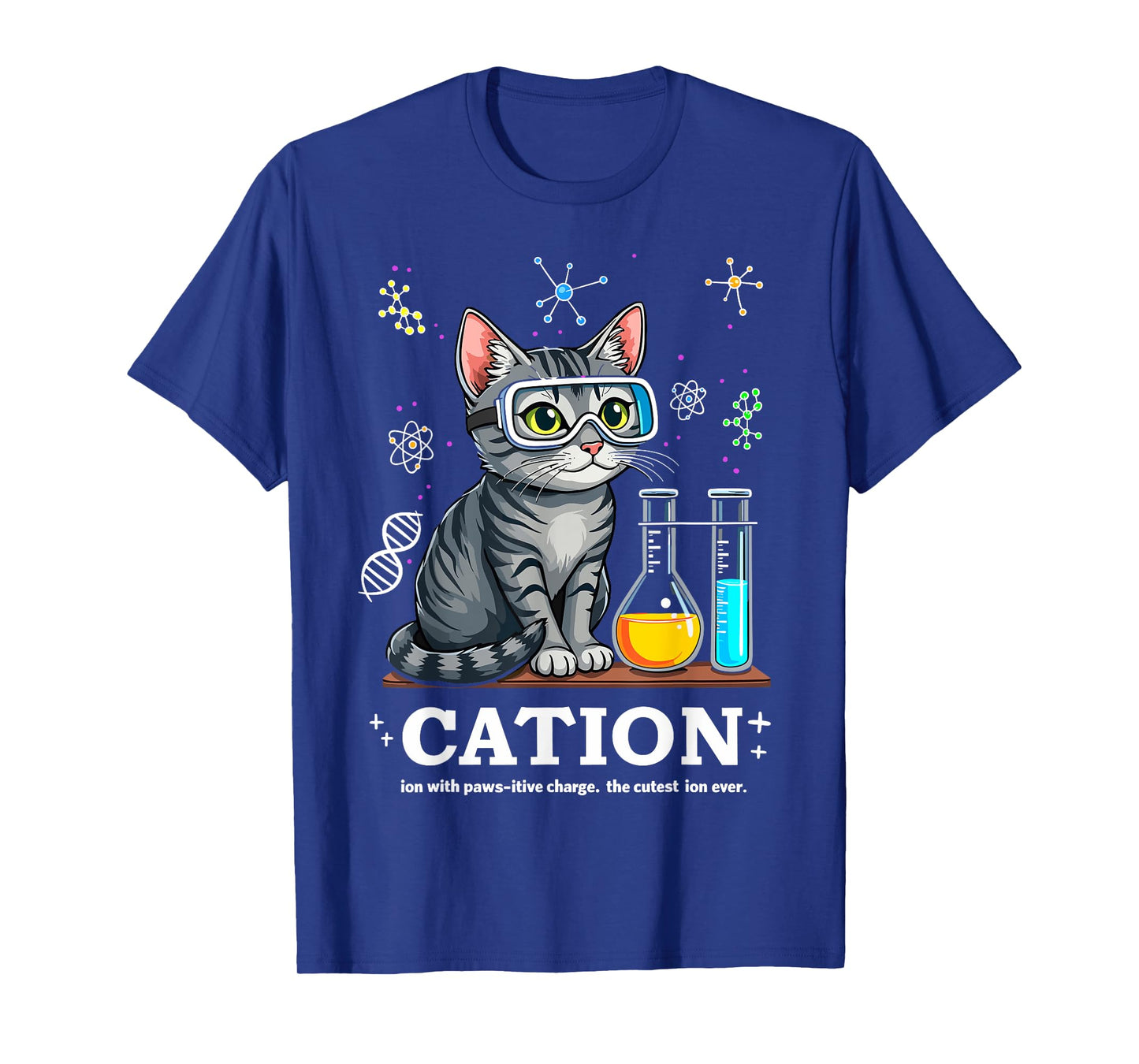 Cation Cat Chemist Funny Science Meme Cats Chemistry Teacher T-Shirt