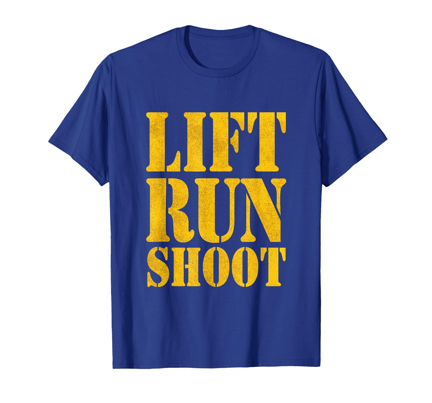 Lift Run Shoot Military Police Gym Day T-Shirt