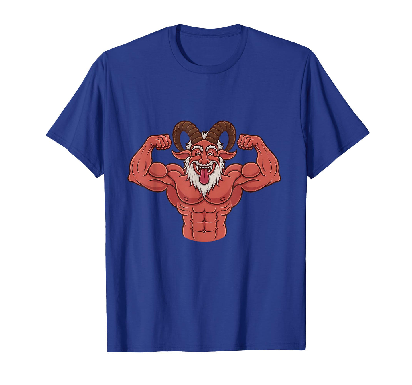 Evil Krampus Dark Santa Christmas Fitness Bodybuilding Xmas T-Shirt