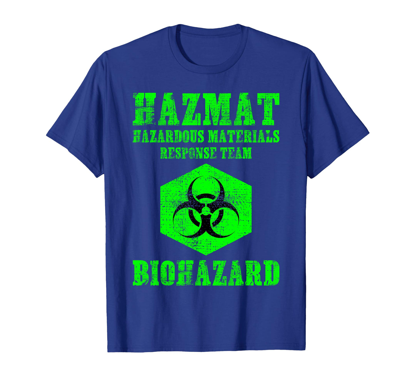Hazardous Material Hazmat Response Team Grunge Biohazard T-Shirt