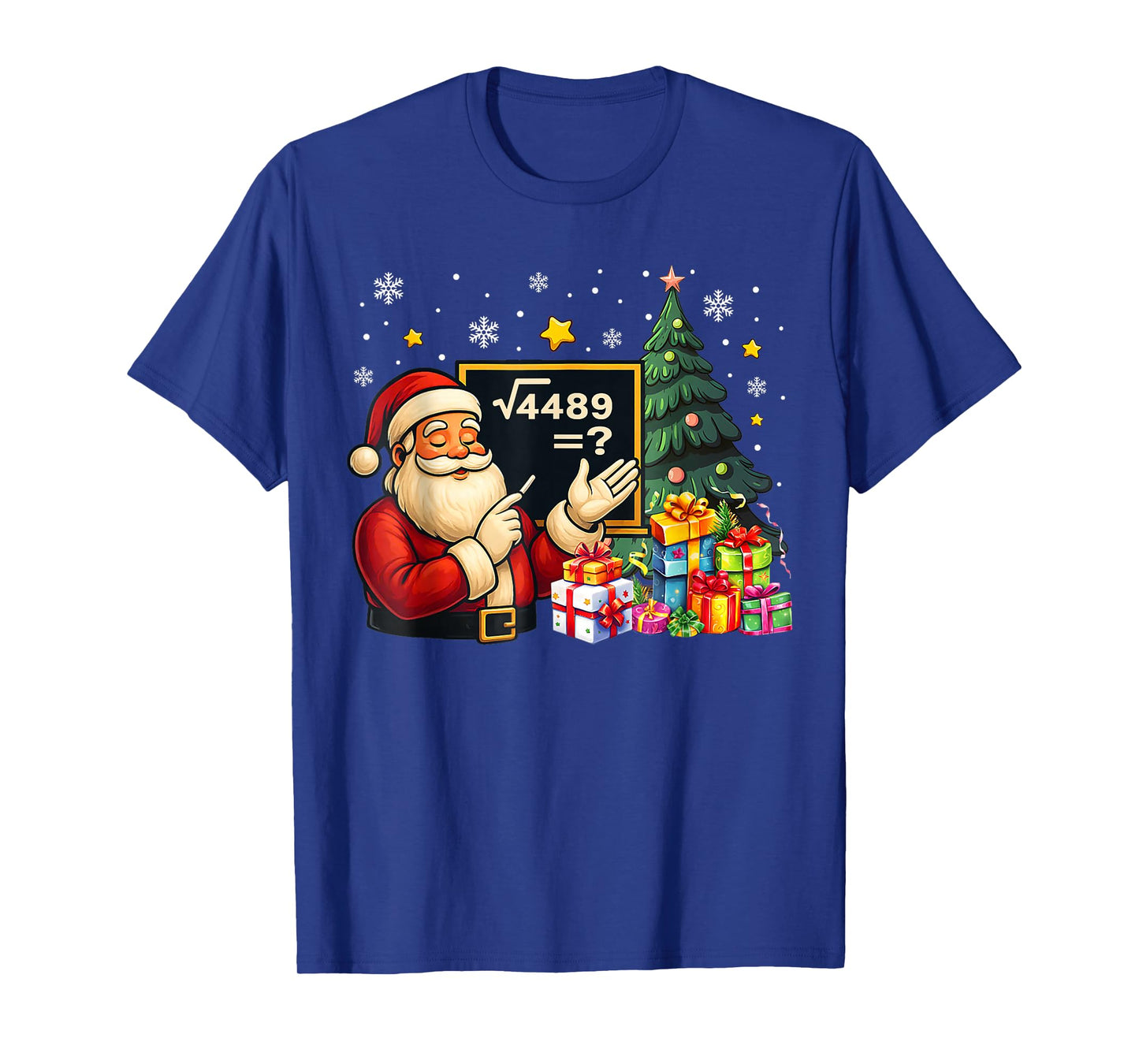 67 Teacher Santa Christmas Six Seven Meme Brainrot Math Xmas T-Shirt