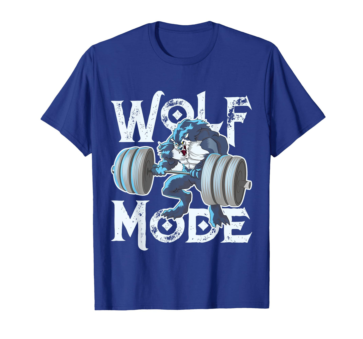 Wolf Mode Workout Lifting Weights Gym Beast Fitness Animal T-Shirt