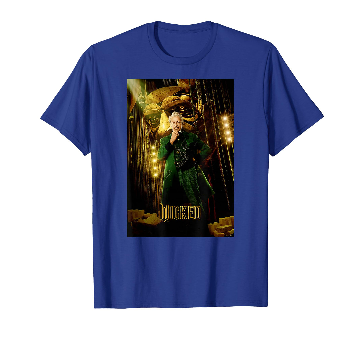 Wicked Unisex-Adult T-Shirt - Wicked Wizard Poster - Black - Small - Short Sleeve - Movie Character T-Shirt