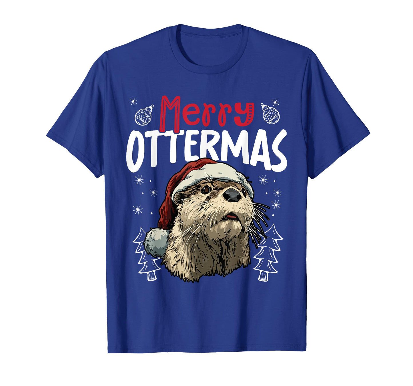 Merry Ottermas Funny Christmas Otter T-Shirt