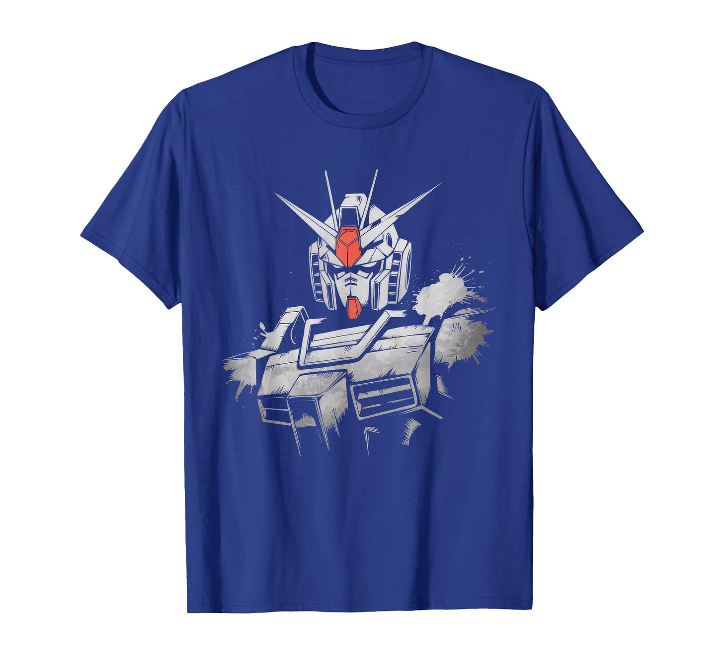 Mecha Tshirt Japanese Mecha Robot Head Anime Art Ukiyo-E T-Shirt