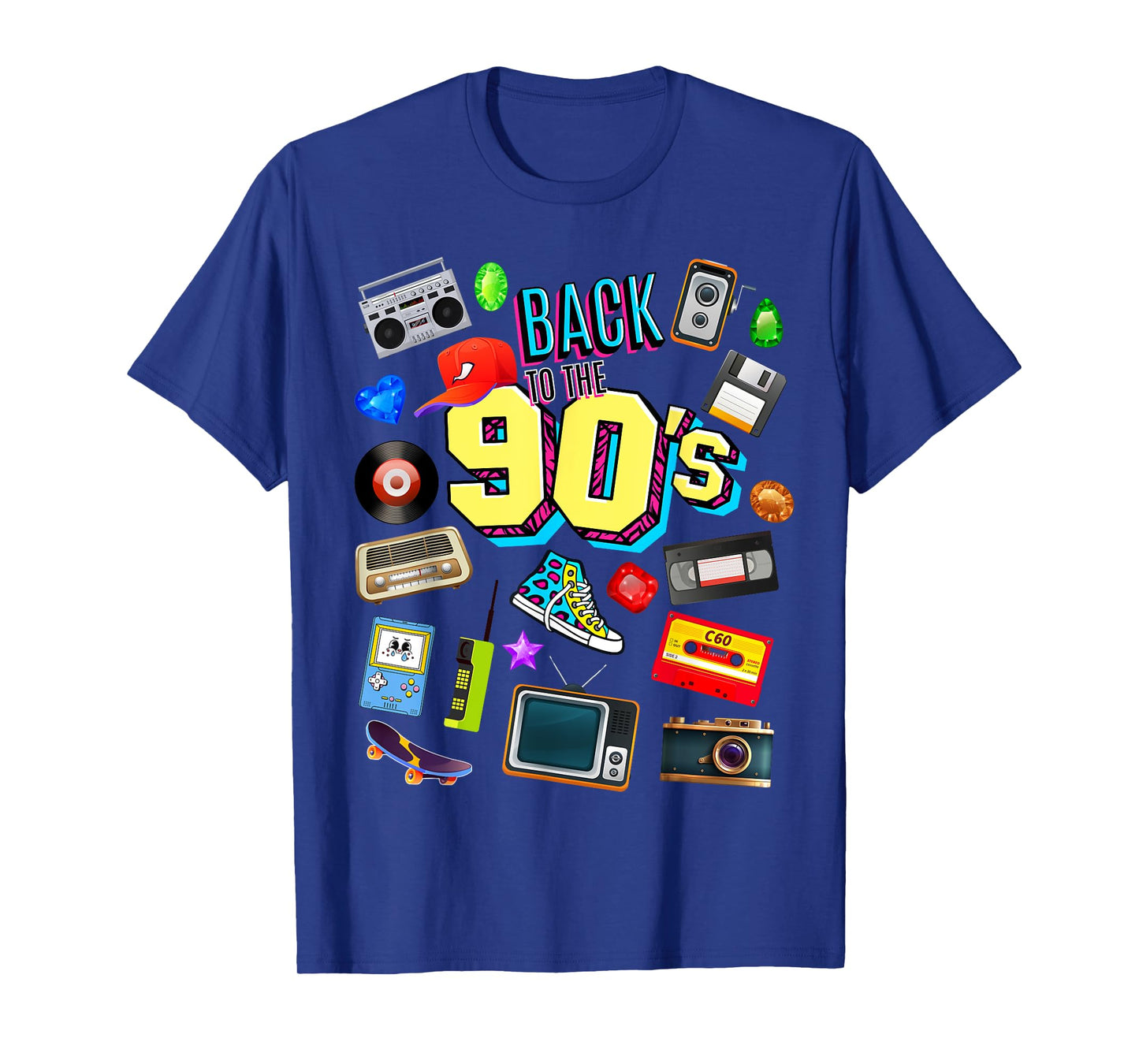 Men's Women's Kids Vintage Retro Back To 90's Graphic Design T-Shirt