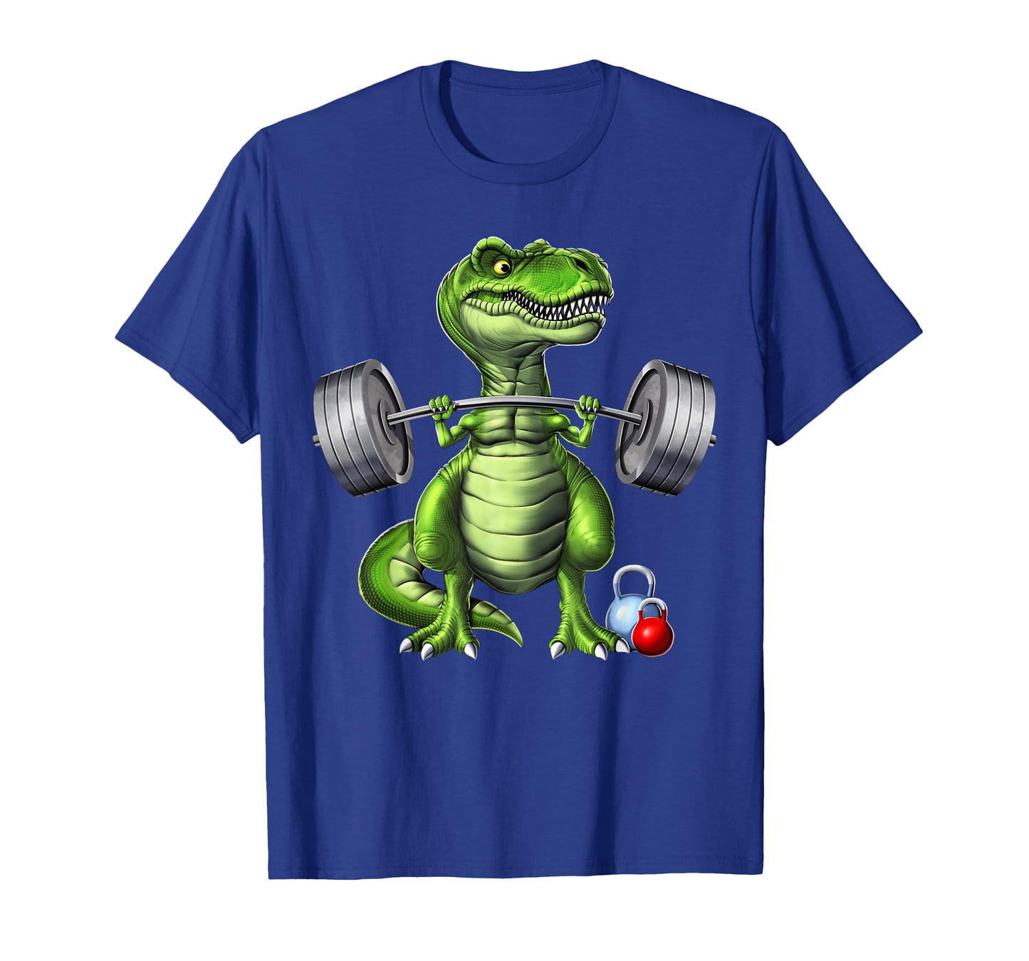 T-Rex Dinosaur Fitness Gym Workout Weightlifting T-Shirt