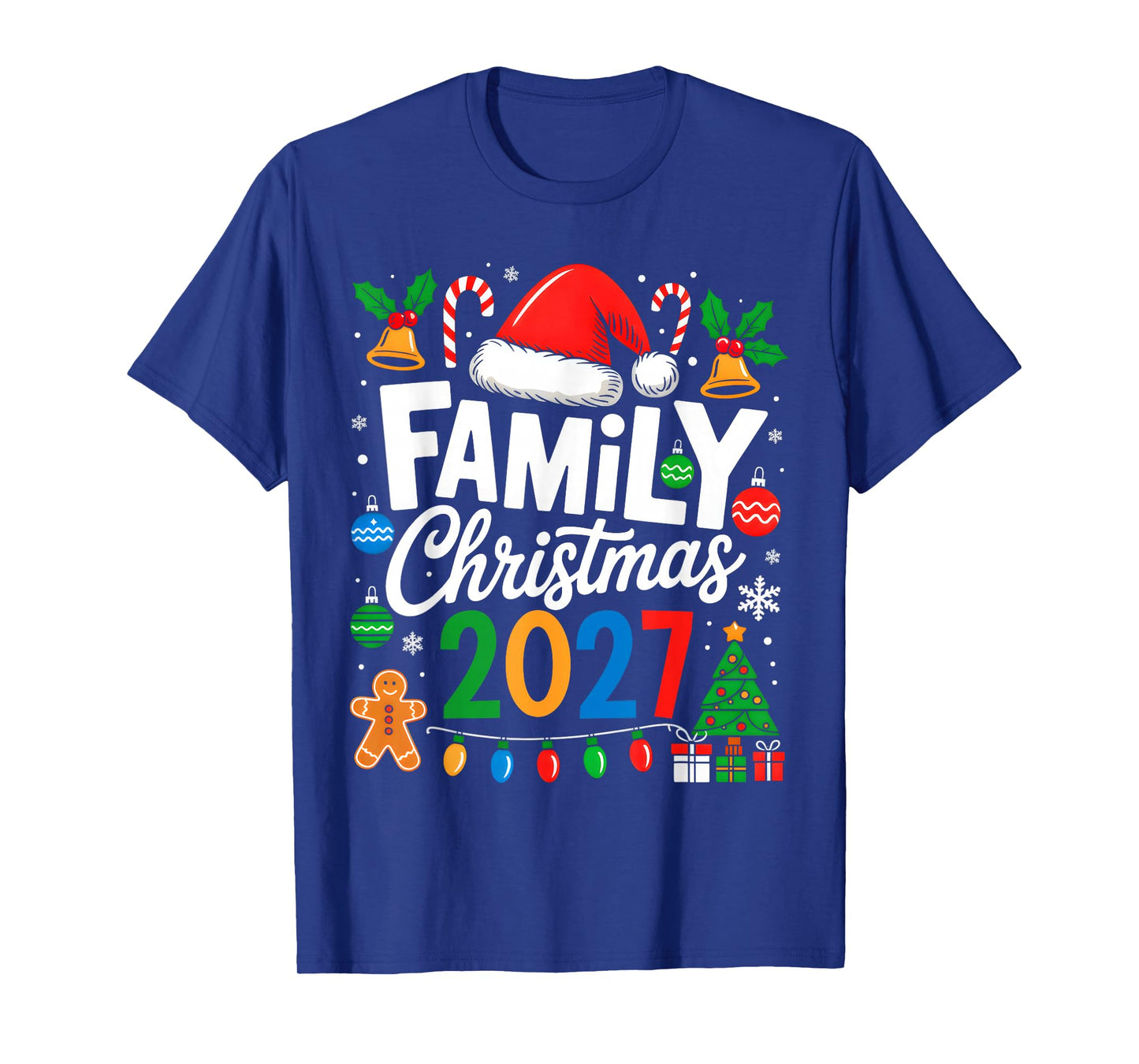 Family Christmas 2027 Matching Pajamas Xmas Family Christmas T-Shirt