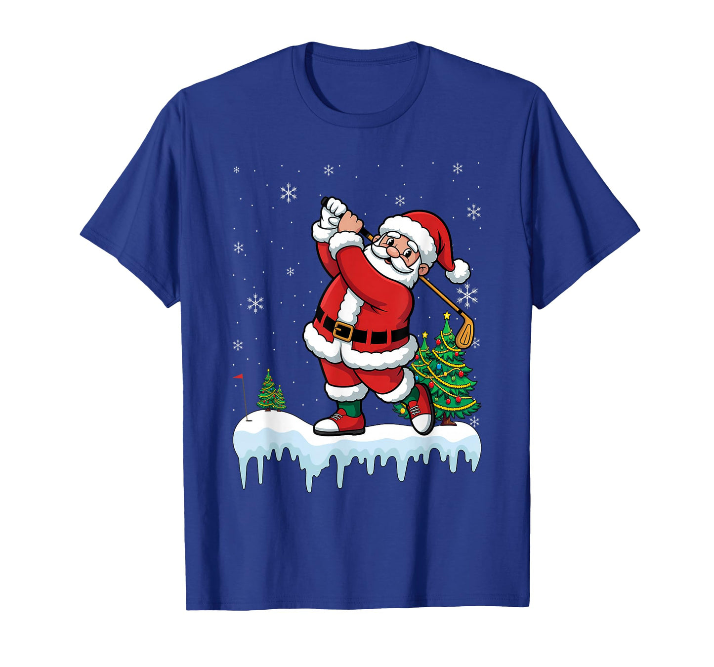 Christmas Golfing Santa Claus Golf Golfer T-Shirt