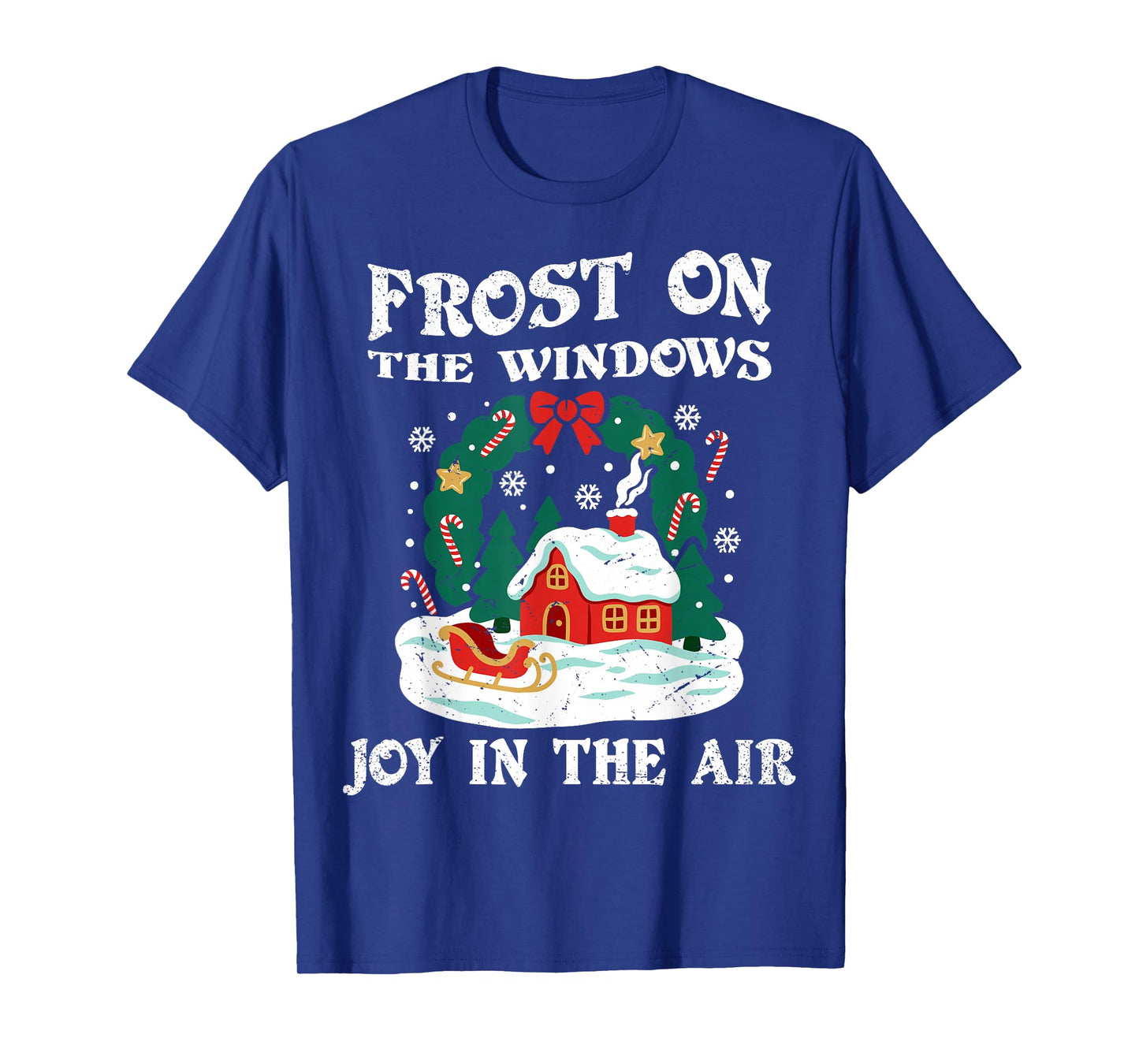 Frost On The Windows Christmas Santa Xmas Family Celebration T-Shirt