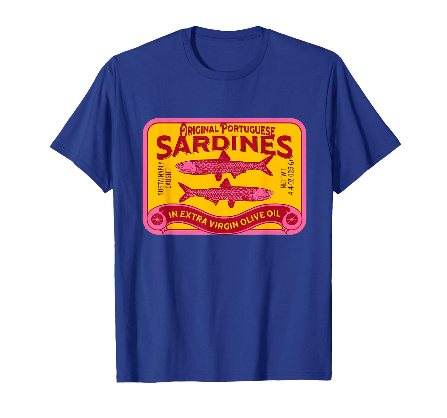 Retro Sardines Tinned Fisherman Portugal Coastal Aesthetic T-Shirt