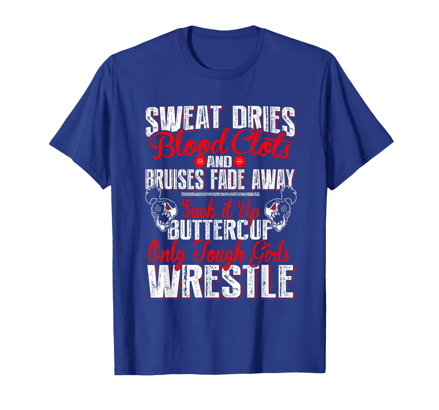 Girl's Wrestling Shirt - Only Tough Girls Wrestle T-Shirt