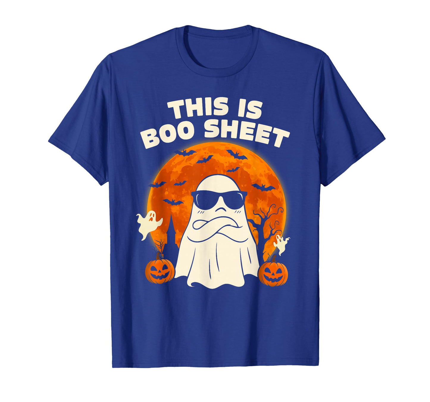 This is Boo Sheet Ghost Retro Halloween Costume Men Women T-Shirt
