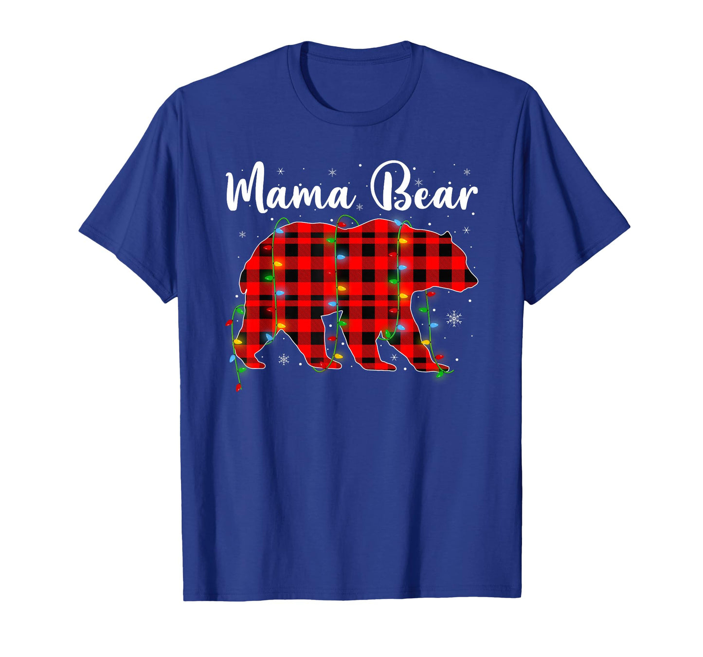 Mama Bear Christmas Pajamas Matching Family Mom Xmas T-Shirt
