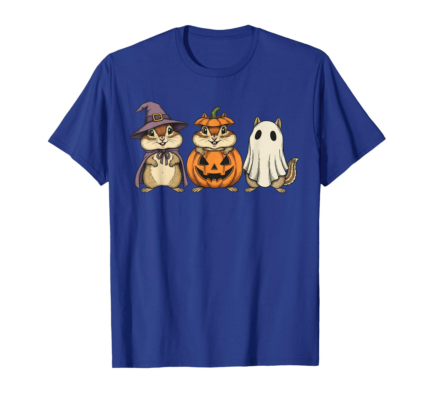 Spooky Ghost Chipmunk Lover Pumpkin Halloween T-Shirt