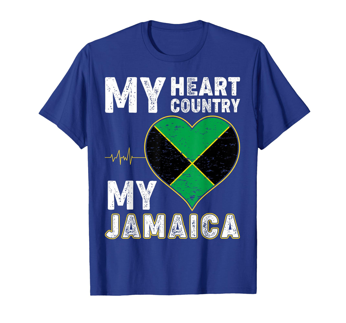 Jamaica Labour Party Jamaican Flag Heart Patriotic Vintage T-Shirt