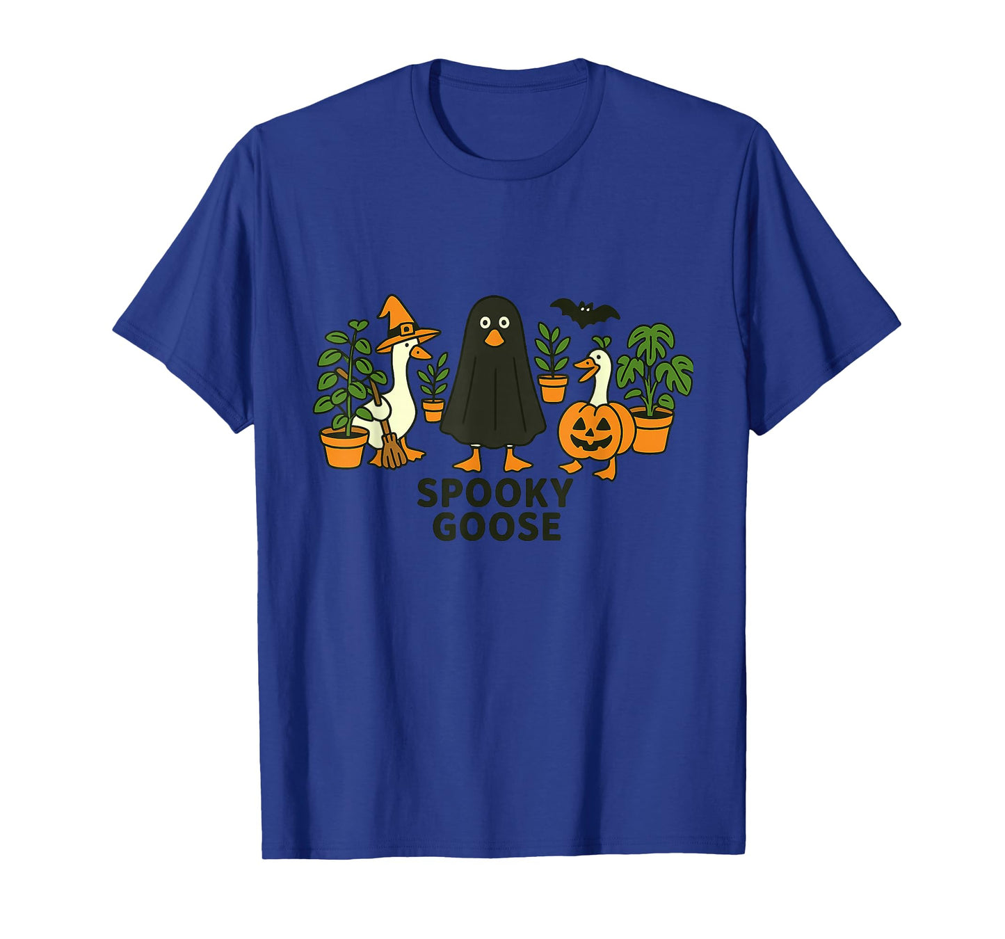 Spooky Goose Funny Halloween Costume Design T-Shirt