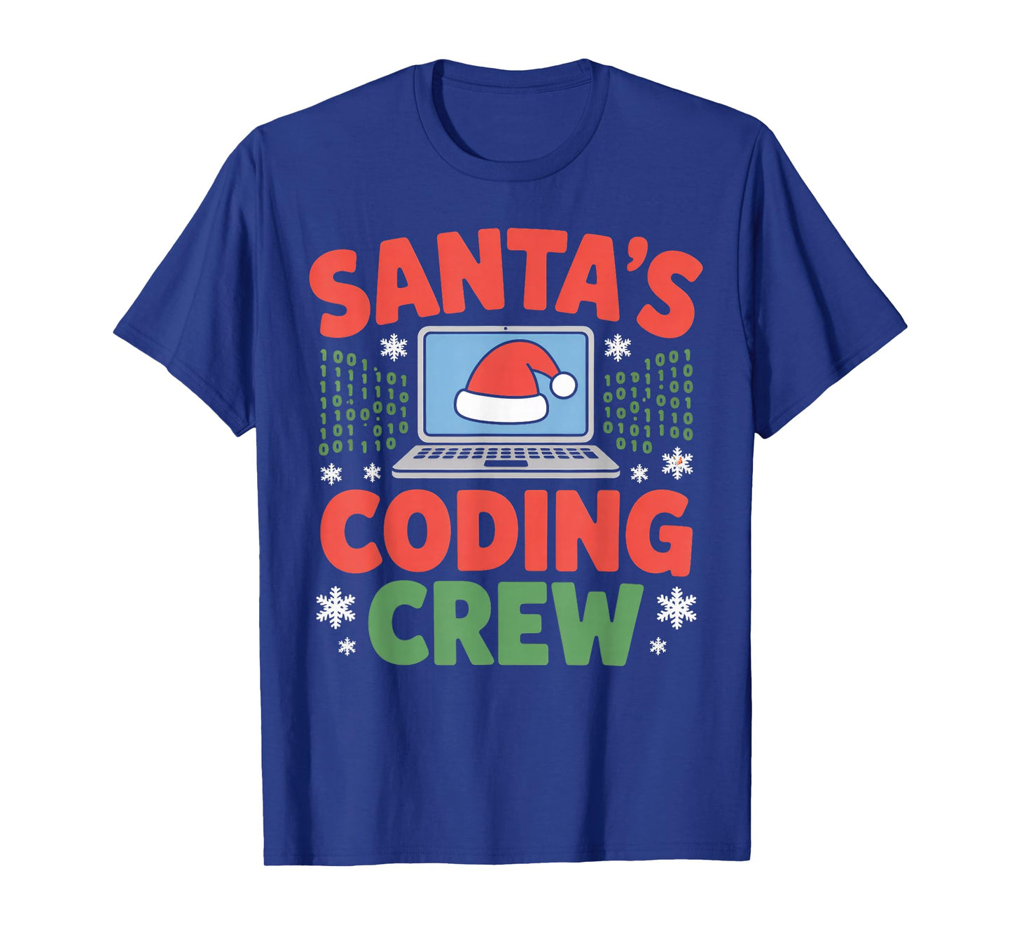 Santa’s Coding Crew Holiday Tech Laptop T-Shirt