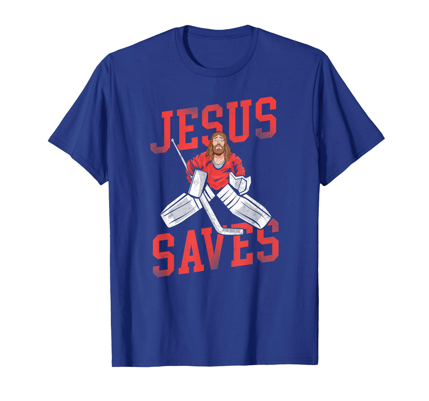 Ice Hockey Goalie Vintage Goalkeeper Jesus T-Shirt
