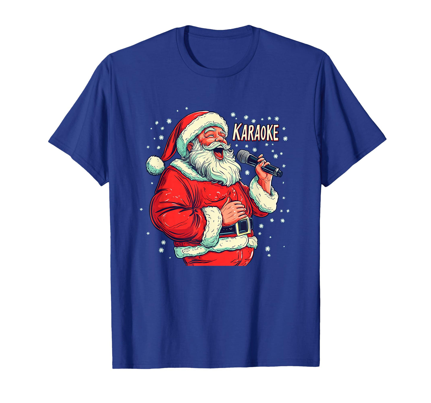 Laughing Santa Claus Brings The Giggles to Karaoke Time T-Shirt