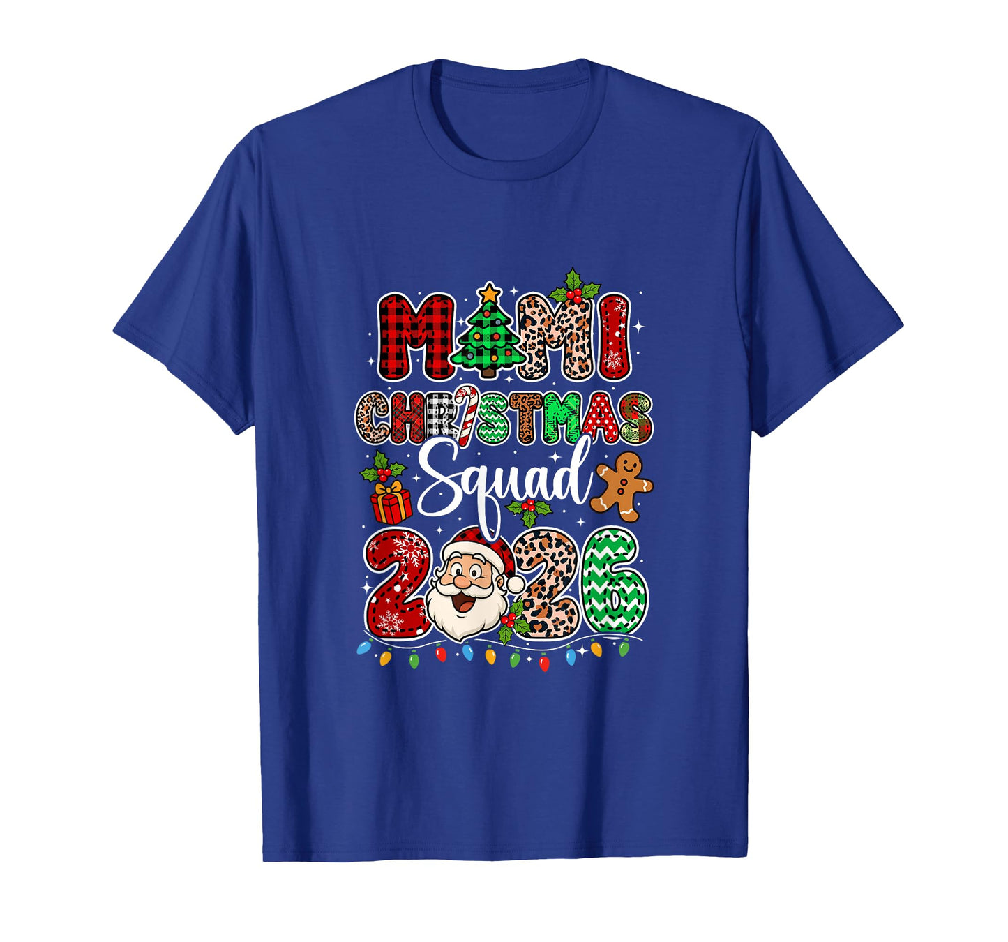 Mimi Christmas Crew 2026 Leopard Funny Santa Family Group T-Shirt
