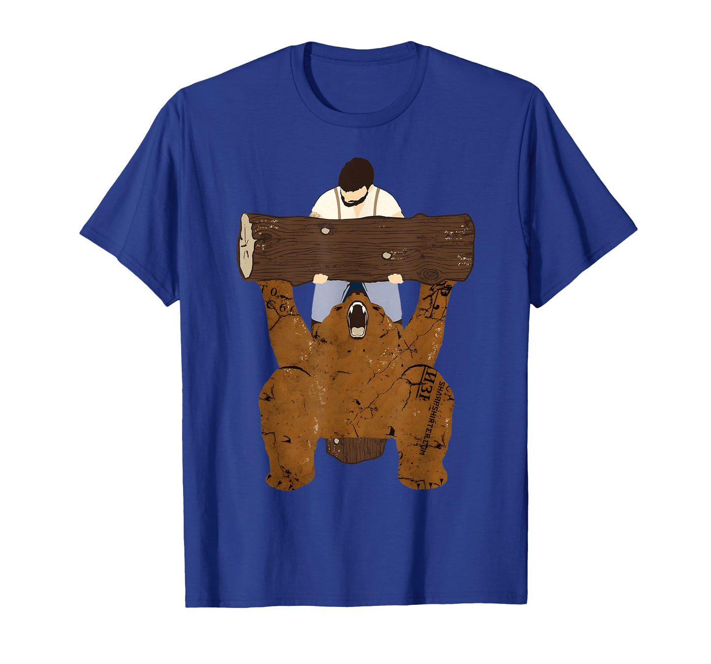 Bear and Man at the Gym Bear Spotting T-Shirt