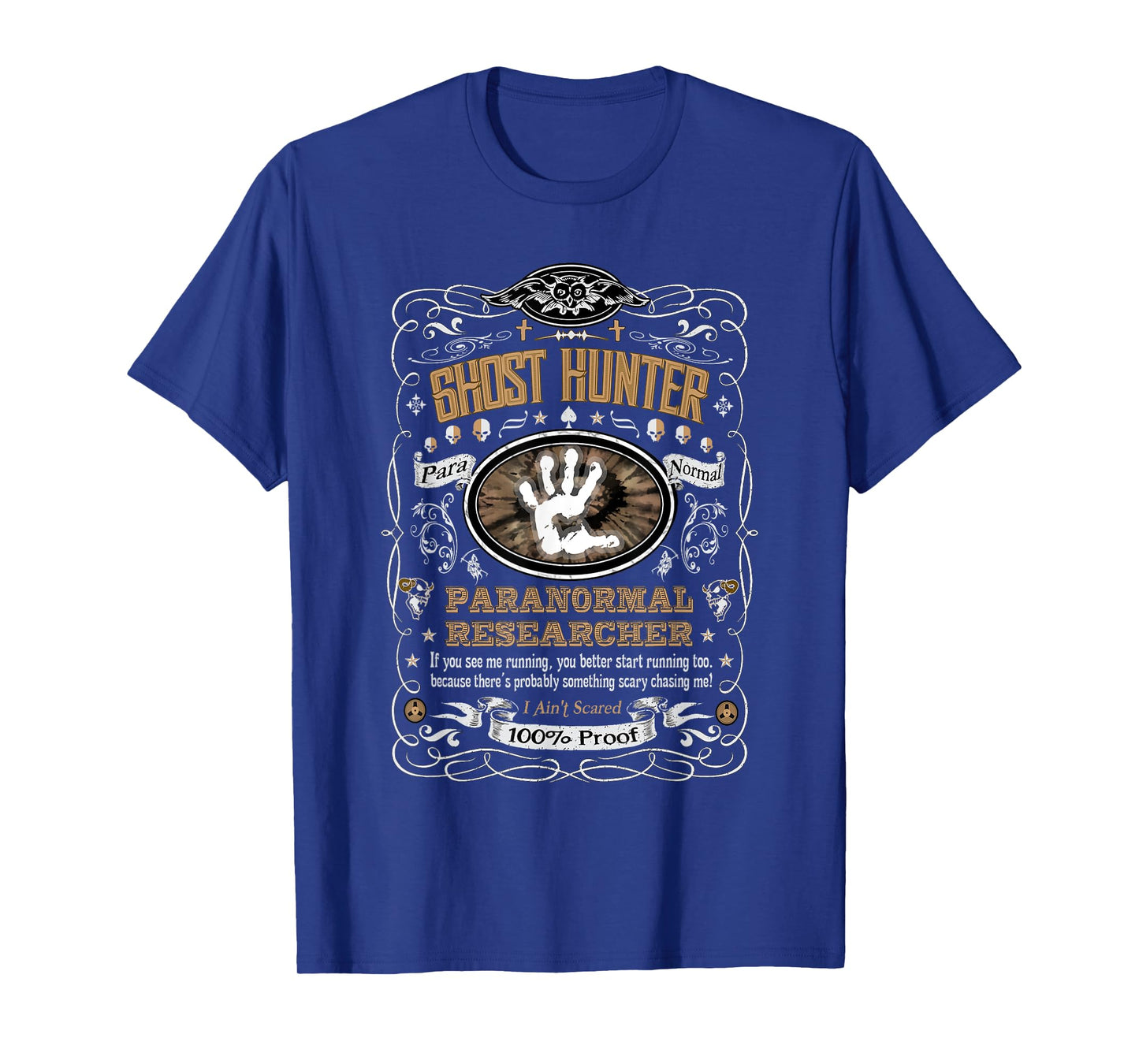 Vintage Whiskey Label Ghost Hunter T-Shirt T-Shirt