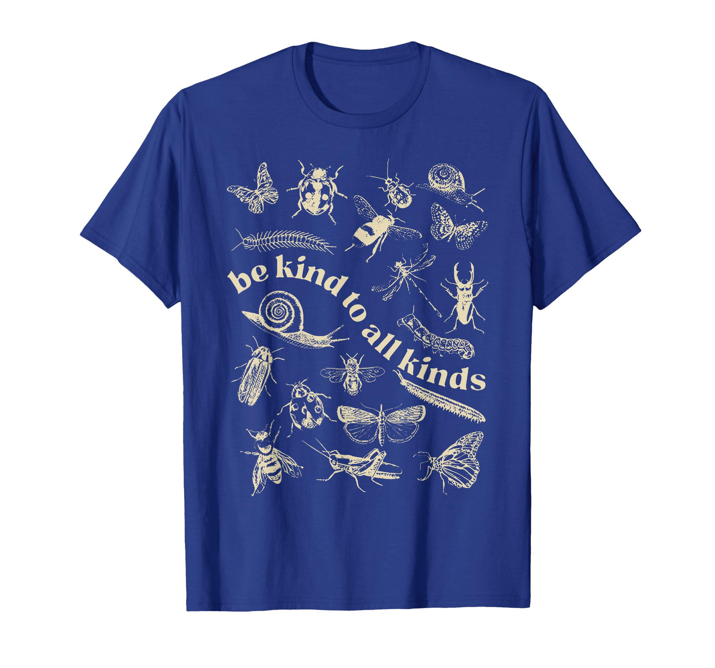Vintage Be Kind To All Kinds Bugs Entomology Entomologist T-Shirt