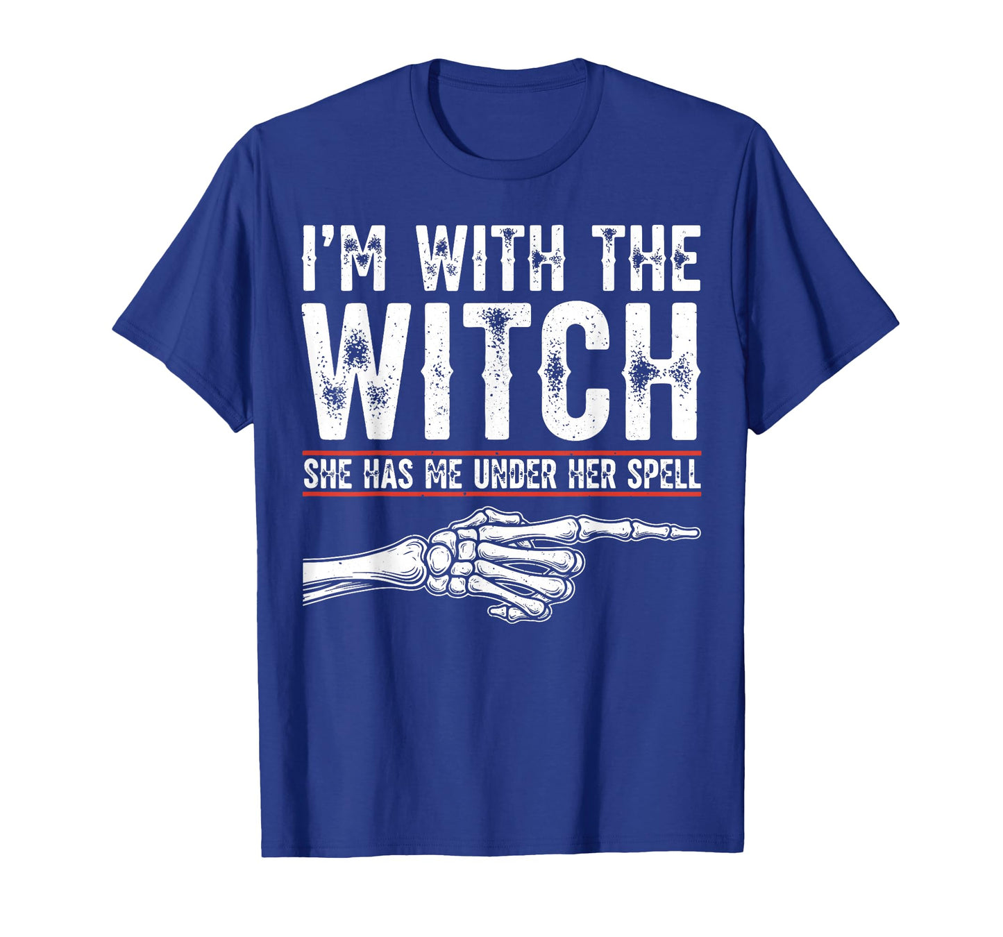 I’m with The Witch Funny Halloween Couple Costume T-Shirt