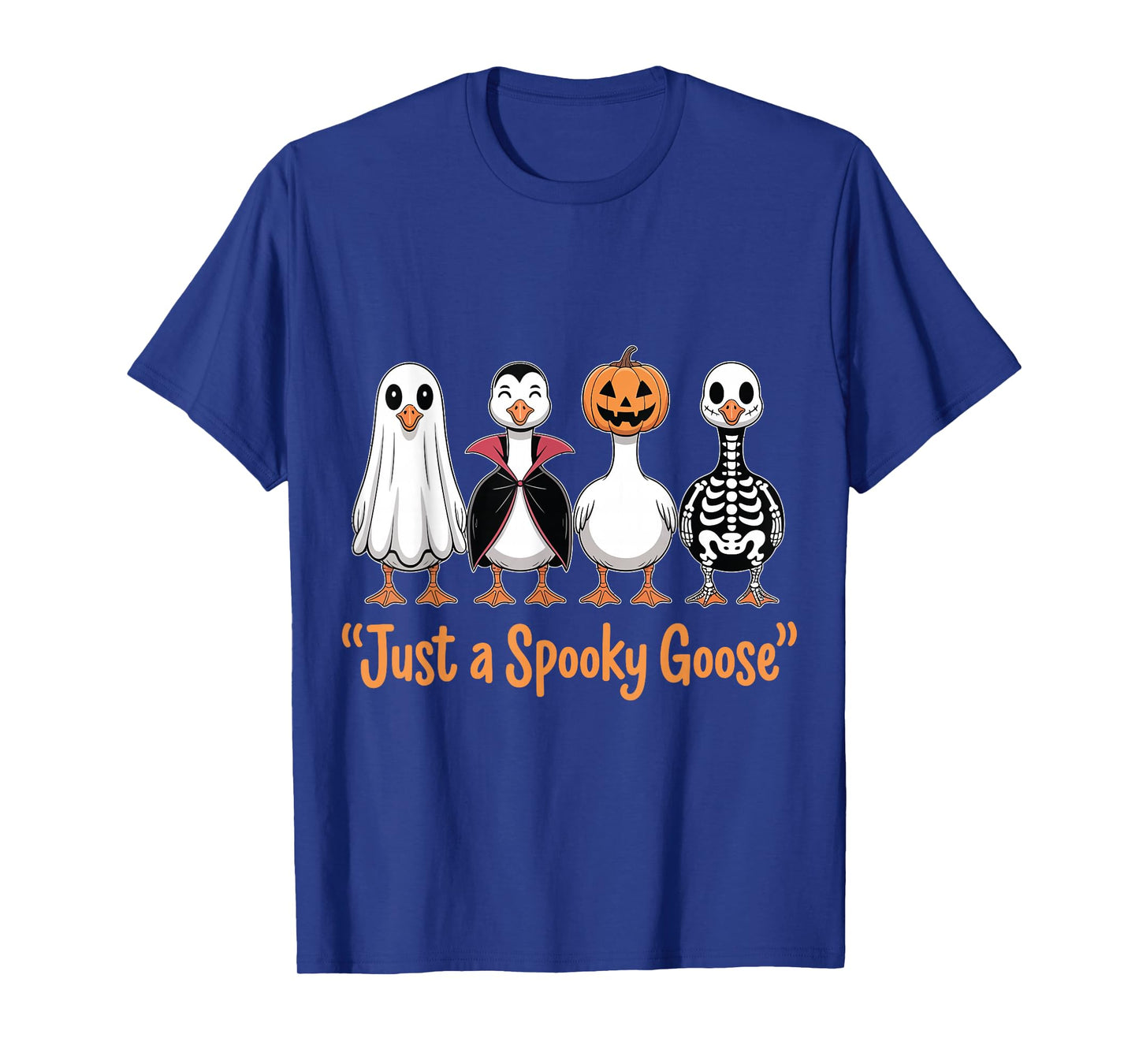 Just A Spooky Goose Halloween Goose Funny Halloween T-Shirt