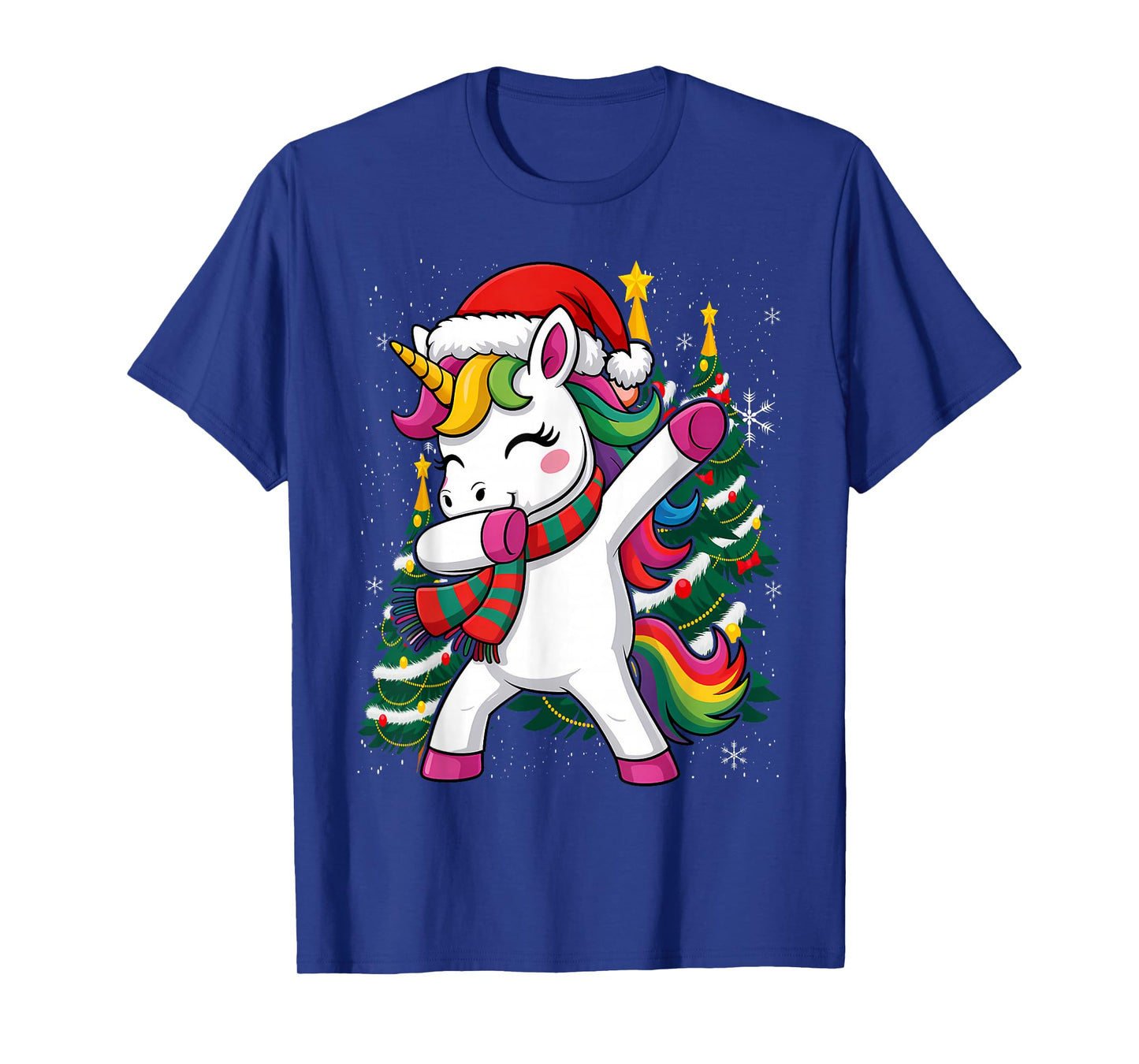Dabbing Unicorn Santa Christmas Kids Girls Women Xmas Dab T-Shirt