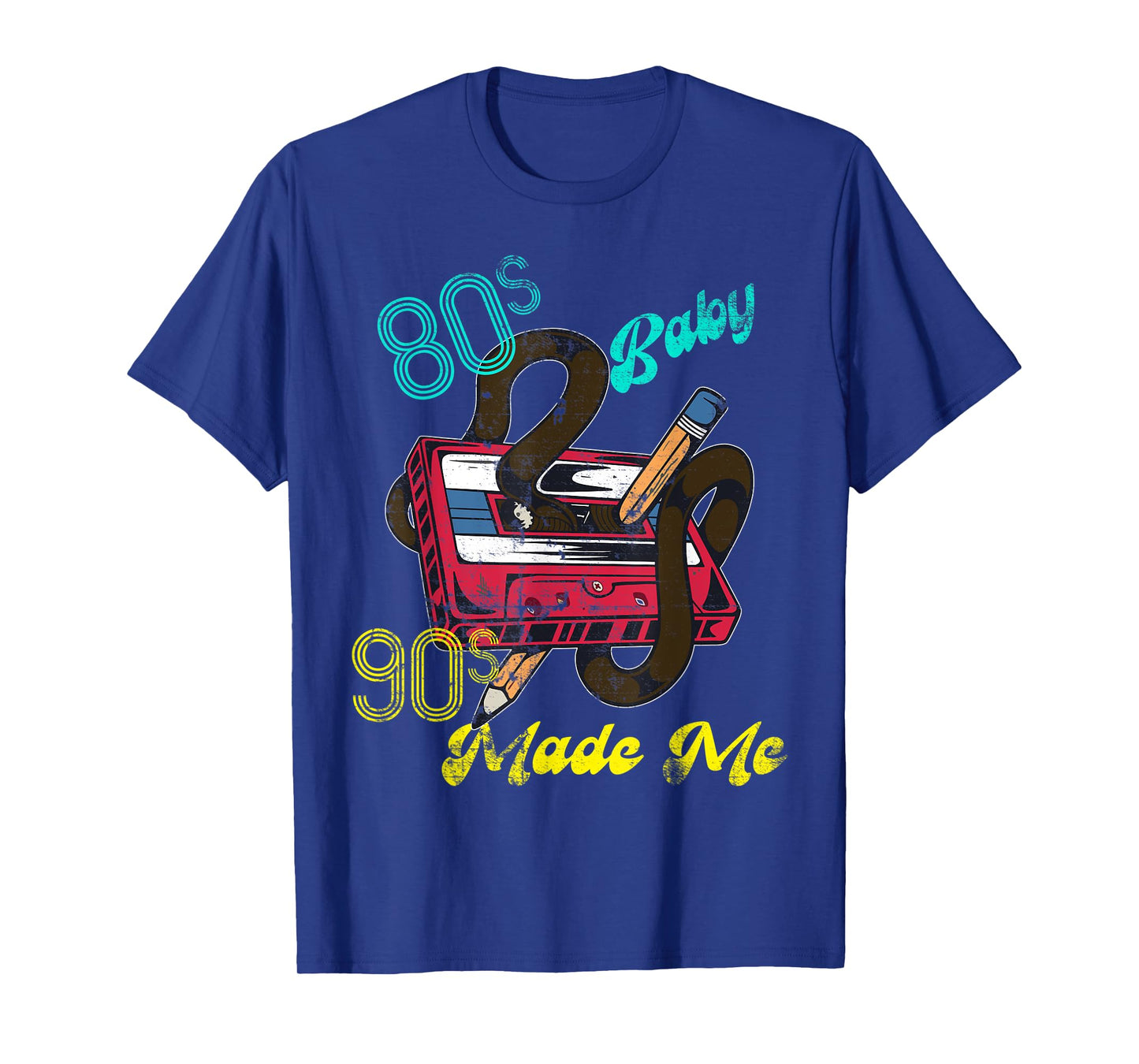 Distressed Vintage 1980s 80's Baby 1990s 90's Made Me Retro T-Shirt