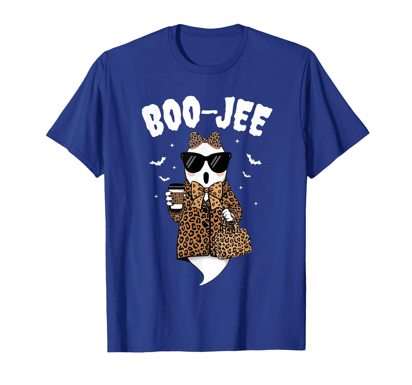 Boo JEE Boujee Pink Ghost Halloween October Vibes T-Shirt
