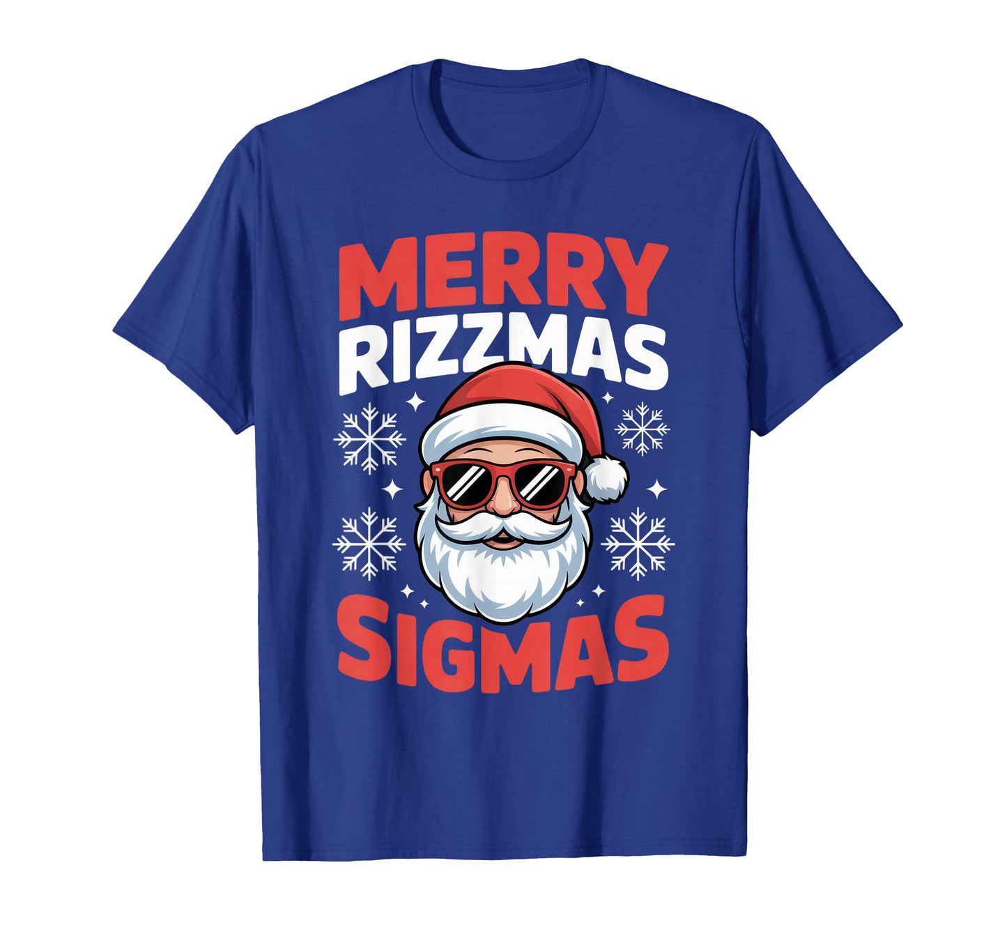 Merry Rizzmas Sigmas Funny Christmas Vibes T-Shirt