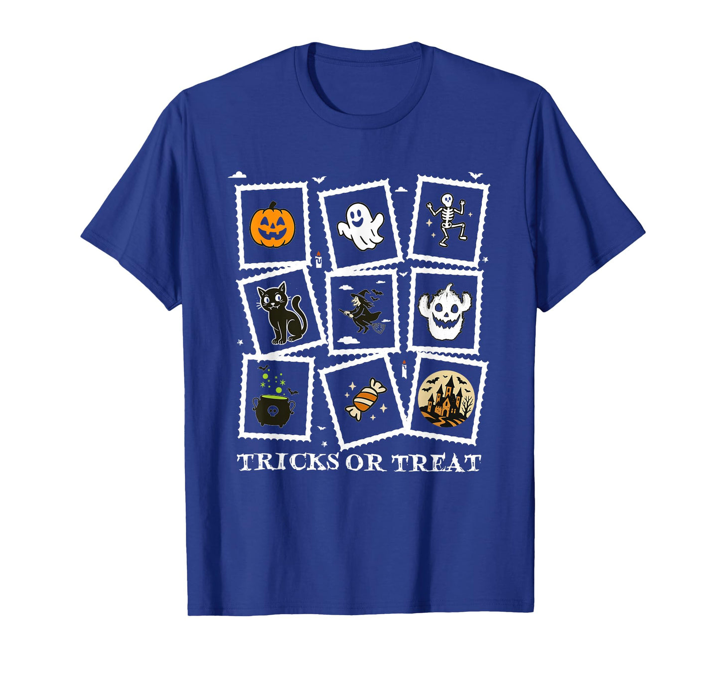 Happy Halloween Skeleton Pumpkin cat Witch Cards T-Shirt