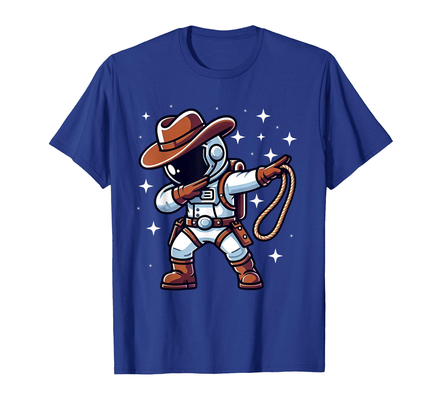 Dabbing Astronaut Cowboy Space Halloween Costume Men Kids T-Shirt